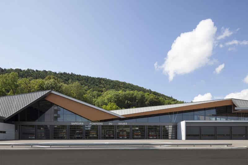 frederic borel architecte - Centre de secours Besançon bâtiment Doubs